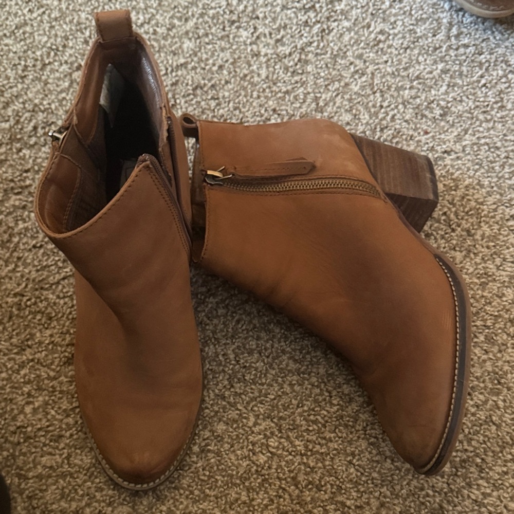 Blondo Tan Ankle Booties